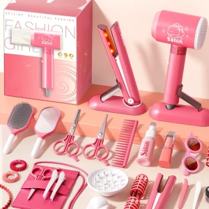 Spaßiges Hairstyling-Set für Kinder mit Föhn und Zubehör