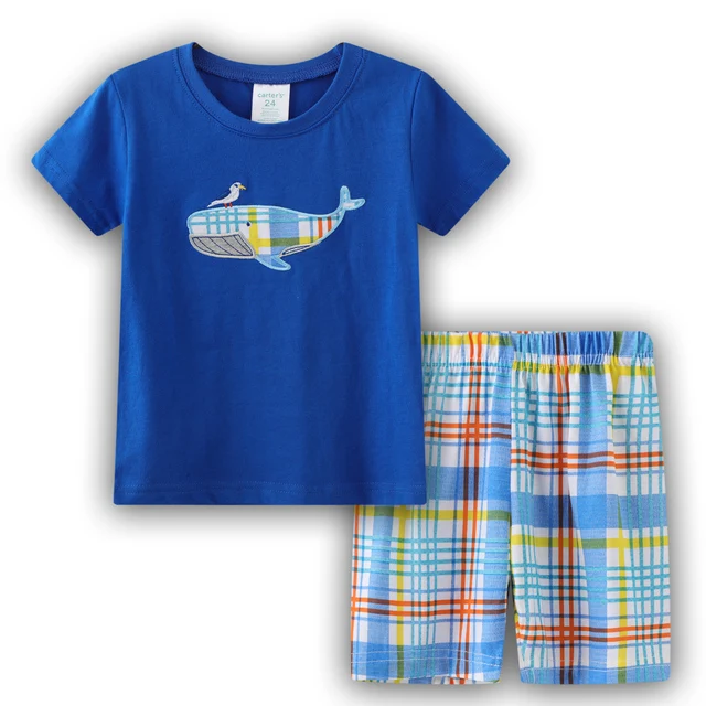 Kreative Baumwoll-Pyjamas mit Bagger für Jungen, Sommerlinun 2-7 Jahre – A40 , 5