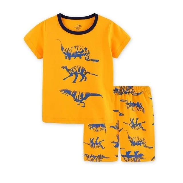 Kreative Baumwoll-Pyjamas mit Bagger für Jungen, Sommerlinun 2-7 Jahre – A36 , 6