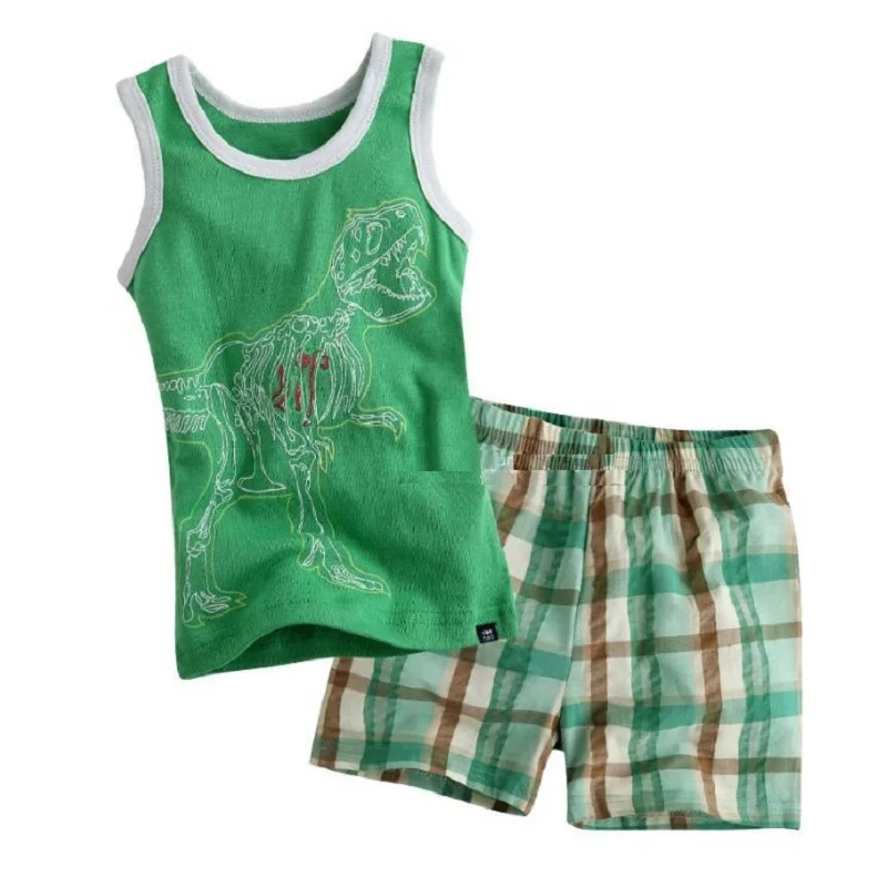 Kreative Baumwoll-Pyjamas mit Bagger für Jungen, Sommerlinun 2-7 Jahre – A28 , 6