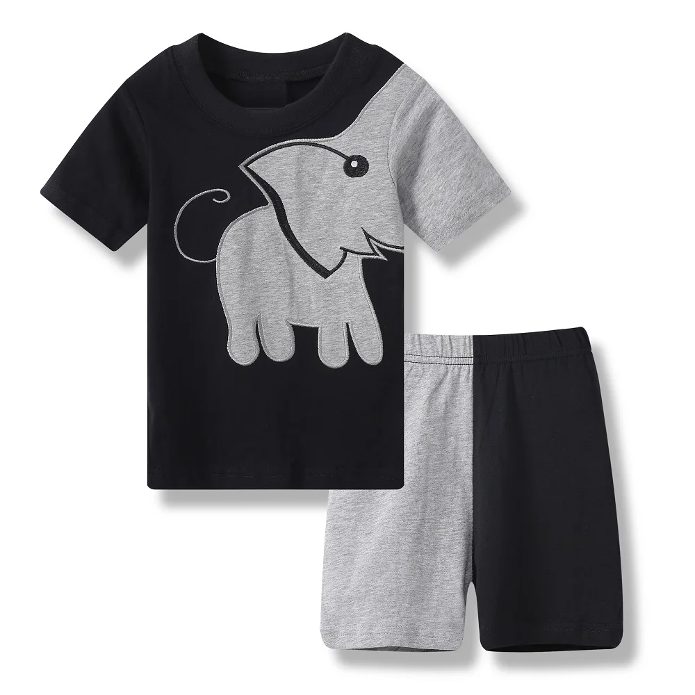 Kreative Baumwoll-Pyjamas mit Bagger für Jungen, Sommerlinun 2-7 Jahre – A23 , 7