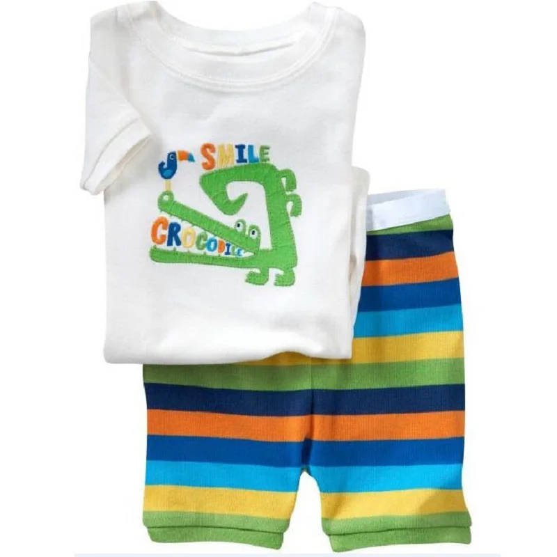 Kreative Baumwoll-Pyjamas mit Bagger für Jungen, Sommerlinun 2-7 Jahre – A22 , 7