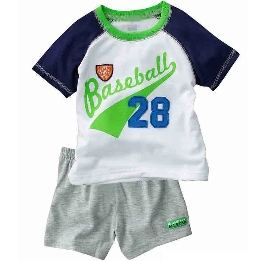 Kreative Baumwoll-Pyjamas mit Bagger für Jungen, Sommerlinun 2-7 Jahre – A19 , 2T