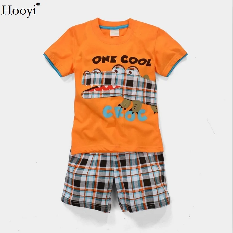 Kreative Baumwoll-Pyjamas mit Bagger für Jungen, Sommerlinun 2-7 Jahre – A7 , 2T