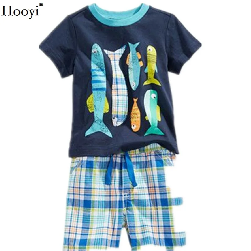Kreative Baumwoll-Pyjamas mit Bagger für Jungen, Sommerlinun 2-7 Jahre – A6 , 5