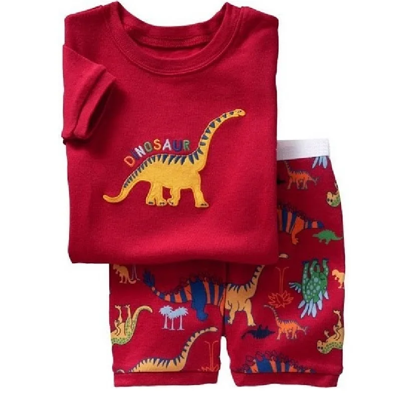 Kreative Baumwoll-Pyjamas mit Bagger für Jungen, Sommerlinun 2-7 Jahre – A4 , 7