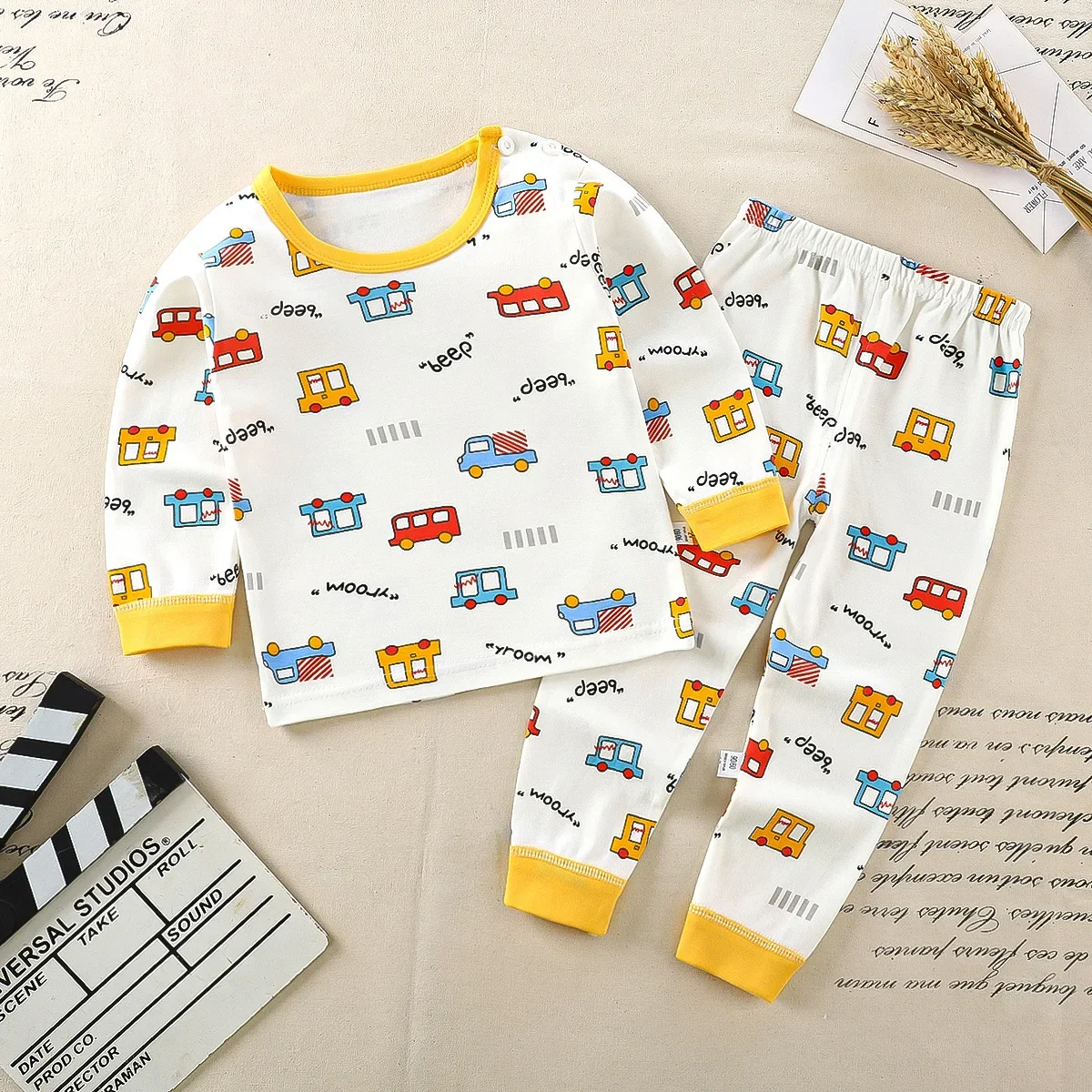 Hübsche Baumwoll-Pyjama-Sets für Kinder für alle Jahreszeiten – Style9 , 12M