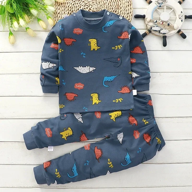 Hübsche Baumwoll-Pyjama-Sets für Kinder für alle Jahreszeiten – Style6 thick , 9M