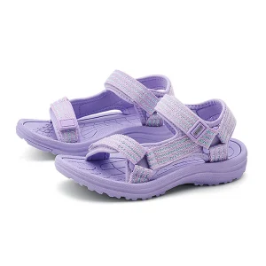 Luftige SporSandalen für Mädchen – Bequeme Badeschuhe in Lila