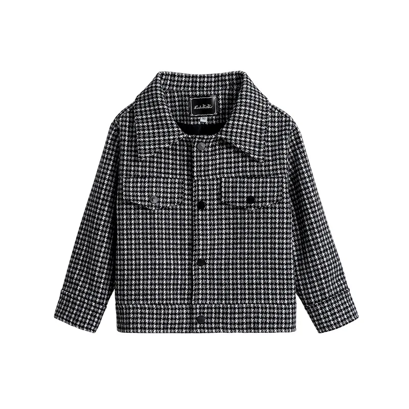 Wärmender Wollmantel für Kinder – Bequem, lässig und schick – SPRING JACKET , 140 28-32KG130-140CM