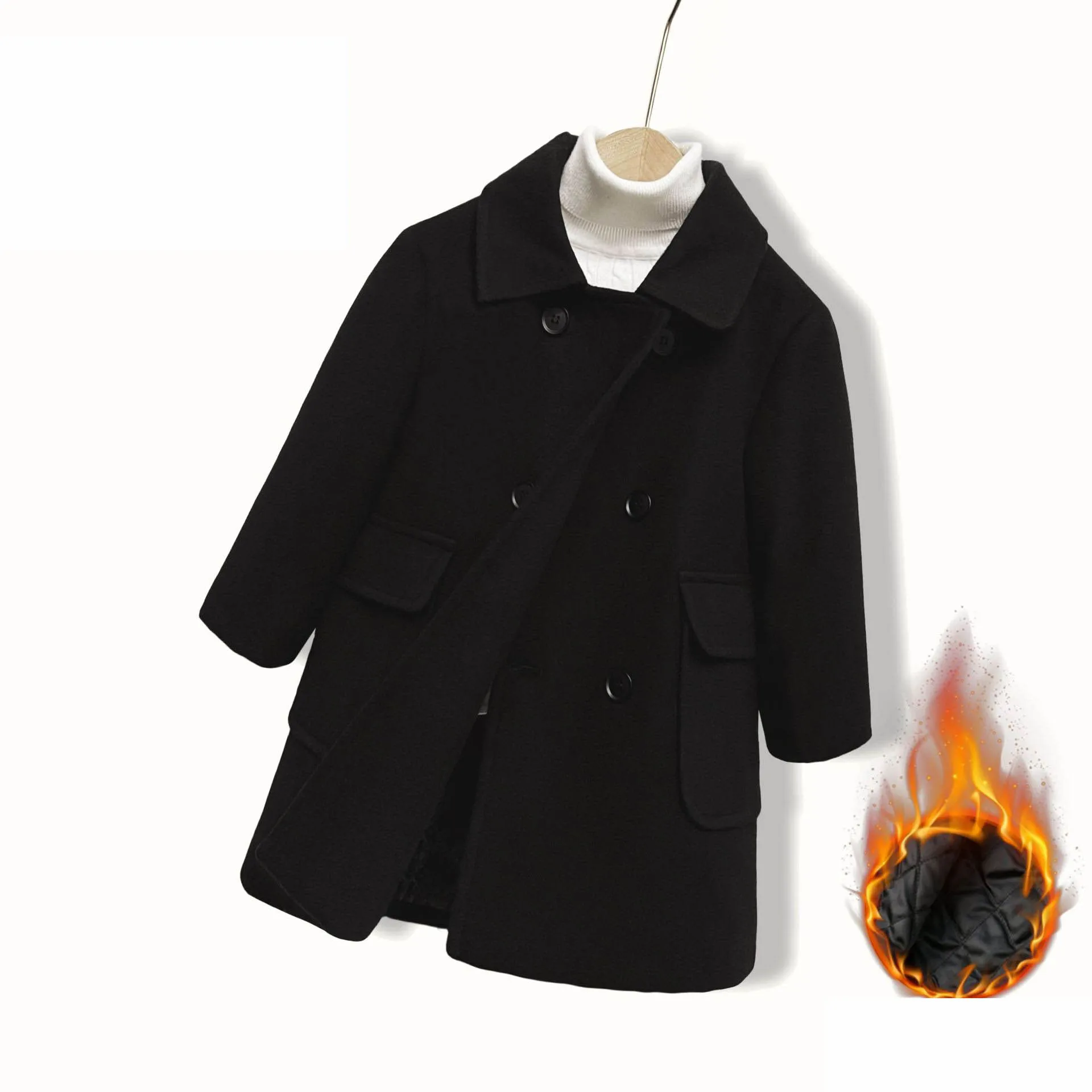 Wetterfester, warmer Wintermantel für Kinder – vielseitig und stylish – green , 130 25-28KG120-130CM