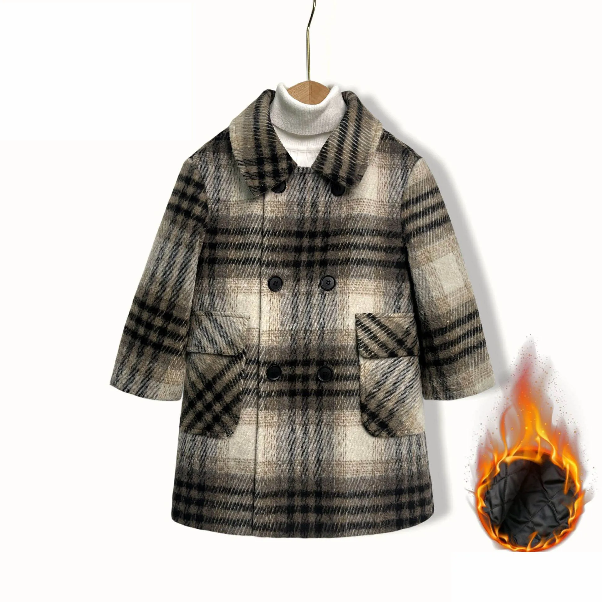 Wetterfester, warmer Wintermantel für Kinder – vielseitig und stylish – Red , 160 37-41KG150-160CM