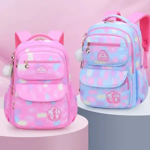 Bezaubernder Rucksack in Rosa für Mädchen – Süßer und wasserdichter Schulbeutel