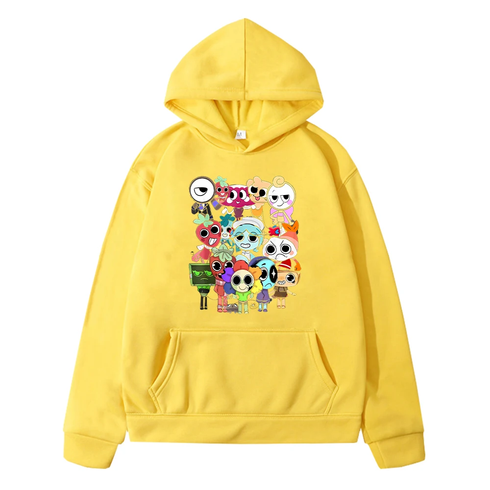 Kawaii Herbst Hoodie für Kinder – Anime Pullover und Jacke – Yellow , 160