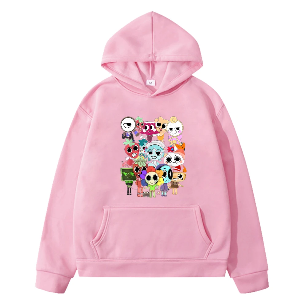 Kawaii Herbst Hoodie für Kinder – Anime Pullover und Jacke – Pink , 130