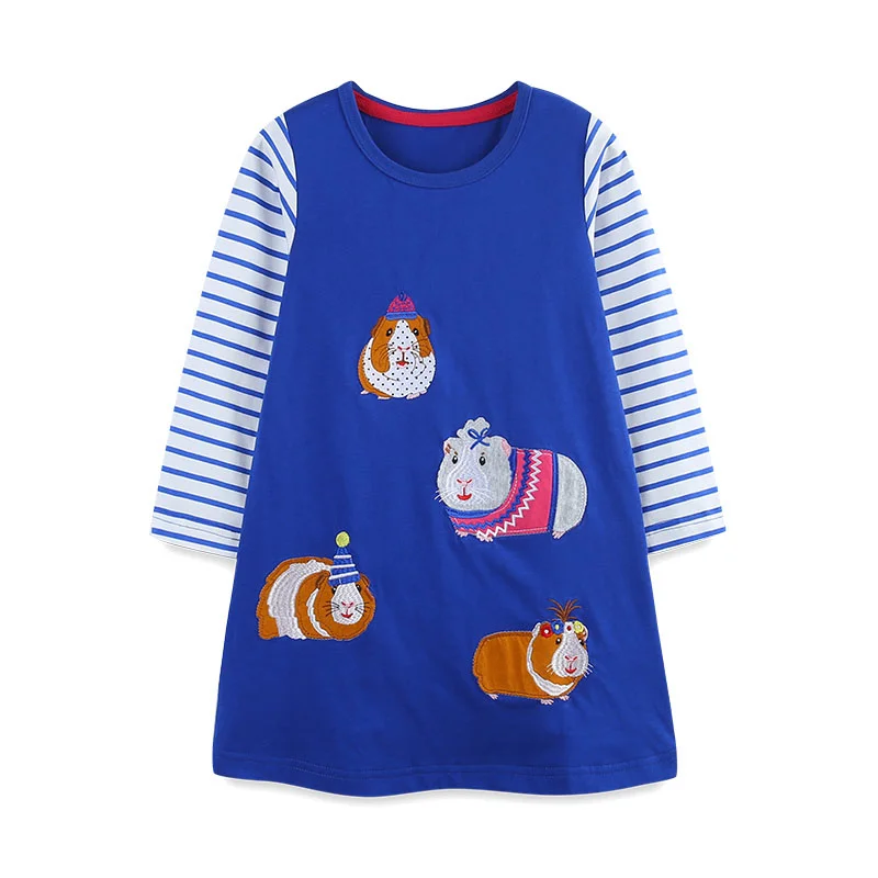 Tierisch schönes Mädchenkleid für die ganz Kleinen – Herbst & Frühling – 6T