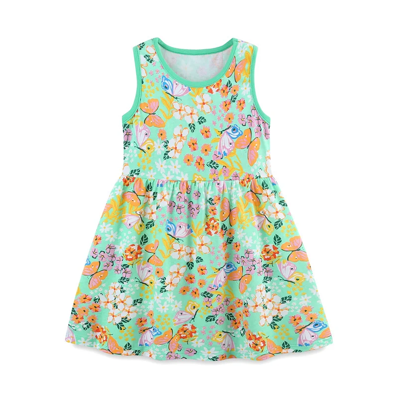 Fröhliches Sommerkleid für Mädchen mit Obstmuster – 2-7 Jahre – 6T