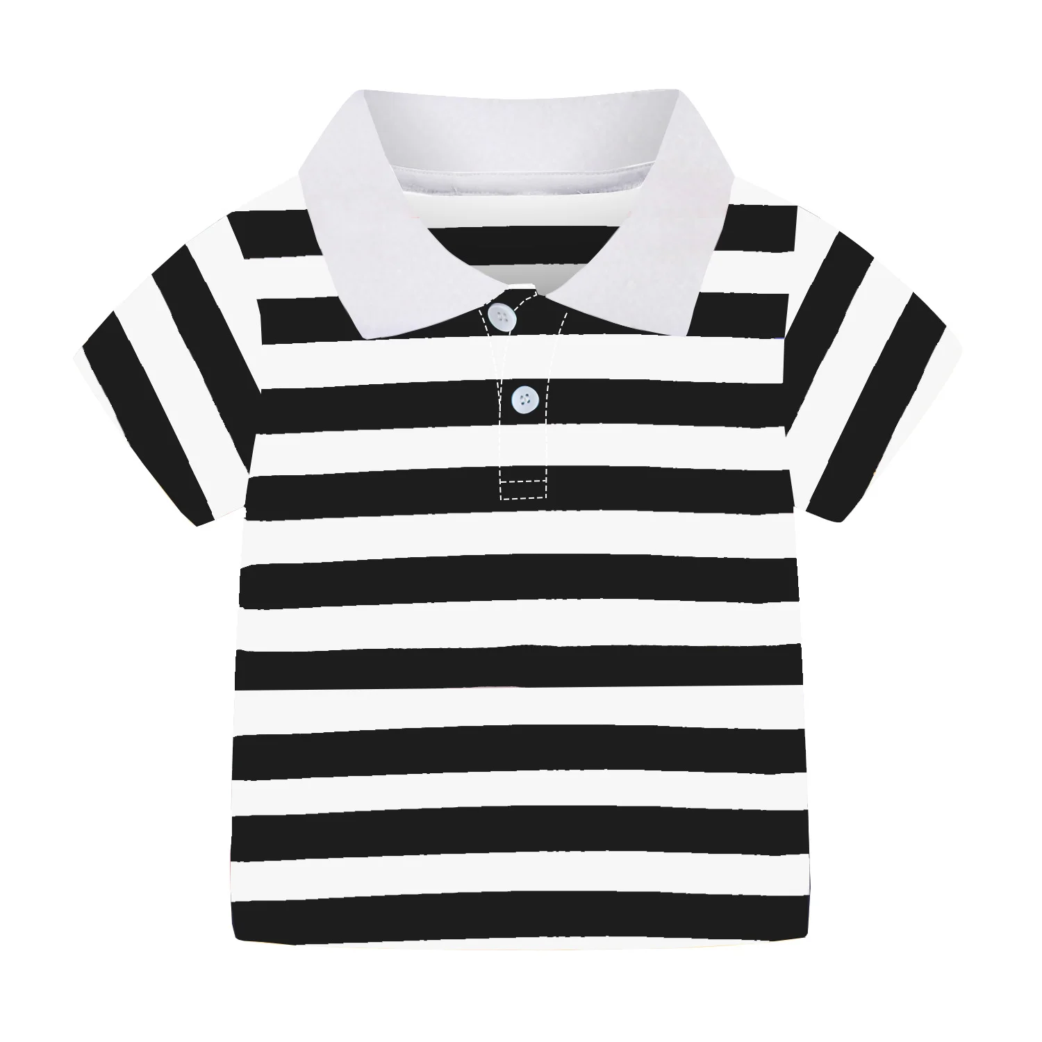 Mudkingdom Buntgestreiftes Polo-Shirt für Kinder – Kuschelig und Stylisch – Black , 7-8T