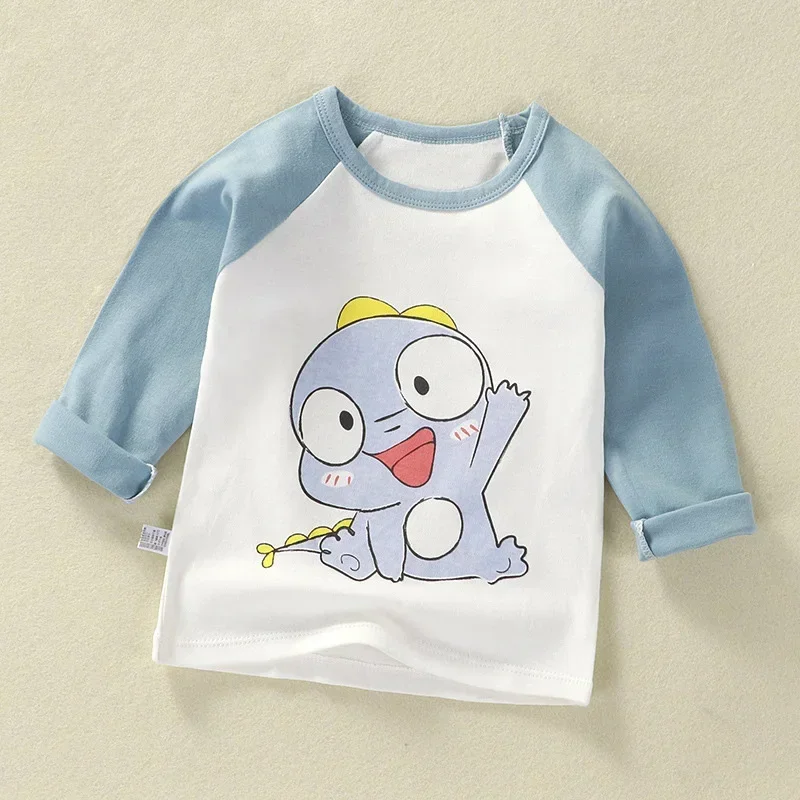 Langarm-T-Shirt für Sommerabende: lustige Baumwolloberteile für kleine Entdecker – Style 3 thick , 2T