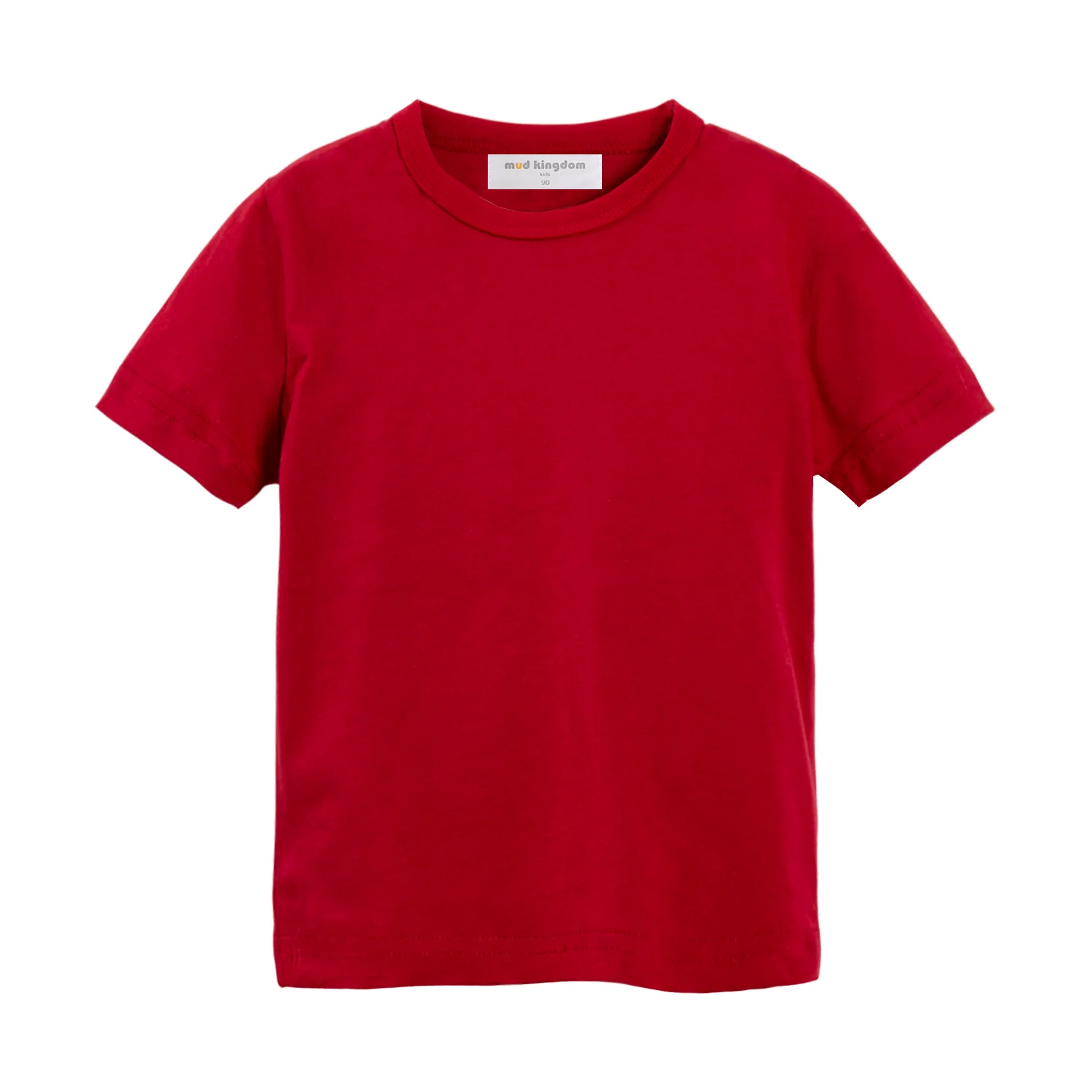 Bunt gestreiftes T-Shirt für Kinder in Regenbogenfarben – Hot Red , 4T