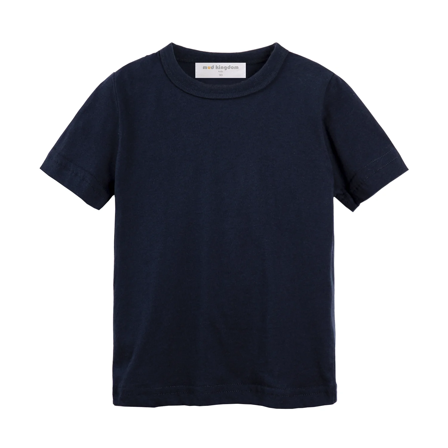 Bunt gestreiftes T-Shirt für Kinder in Regenbogenfarben – Navy Blue , 7-8T
