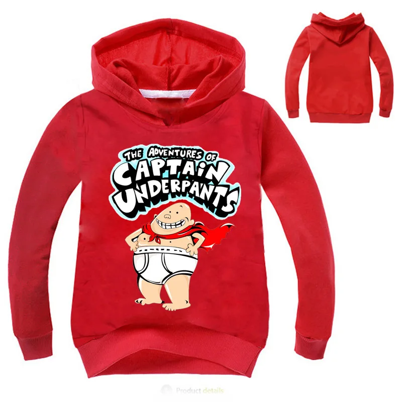 Captain Underpants Hoodie für Kinder von 2 bis 16 Jahren – Color 18 , 150(Kids 10-11Years)