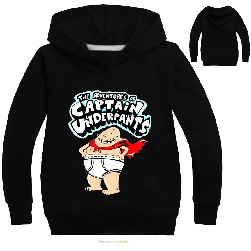 Captain Underpants Hoodie für Kinder von 2 bis 16 Jahren – color 2 , 120cm(kids 4-5Years)