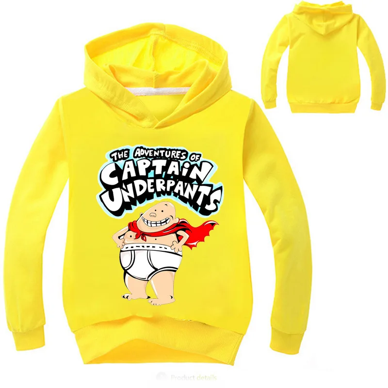Captain Underpants Hoodie für Kinder von 2 bis 16 Jahren – color 1 , 100cm(kids 2-3Years)