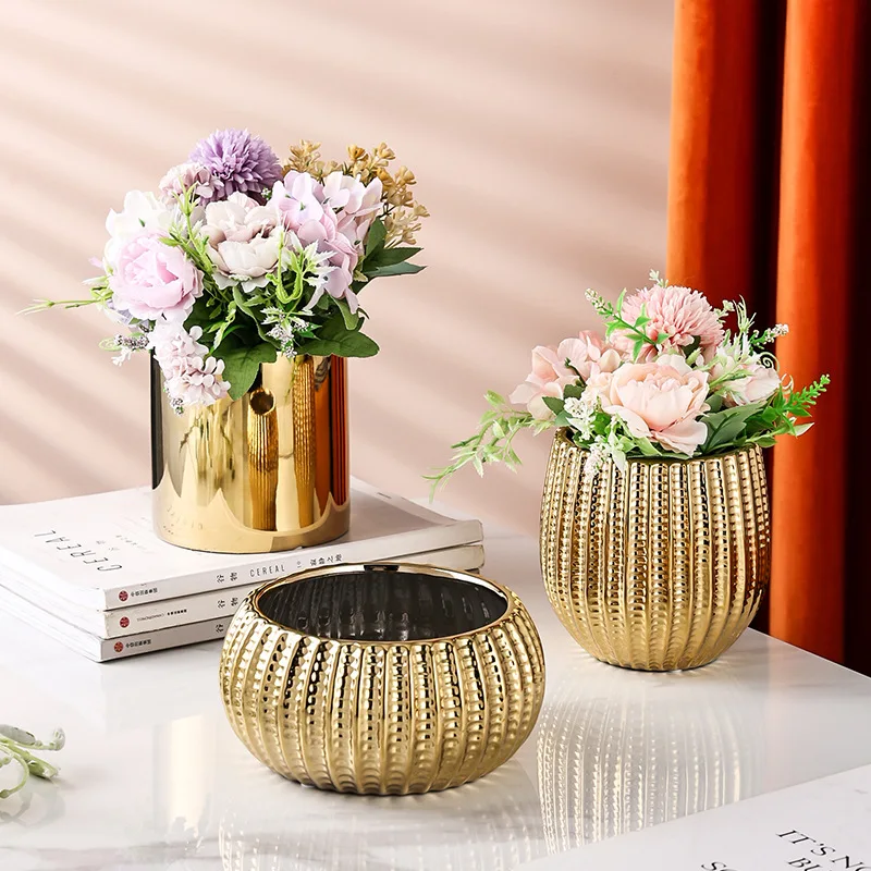Skandinavischer Stil geometrischer Blumentopf aus Keramik für die Wohnung – Bild 2