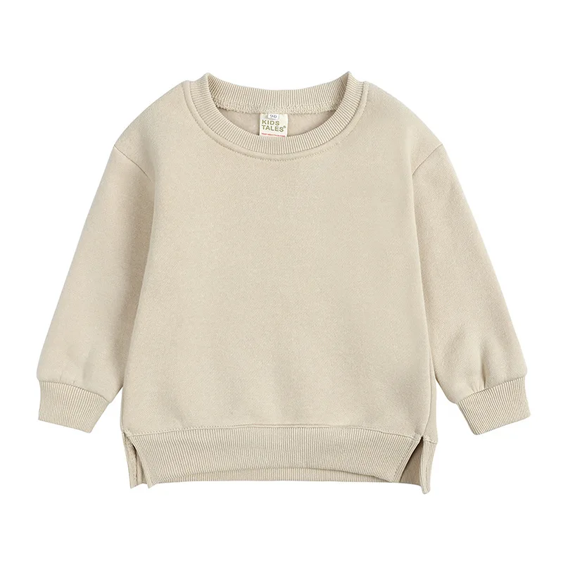Gemütliche Baumwoll-Sweatshirts für Jungen und Mädchen 2024 – Apricot , 90