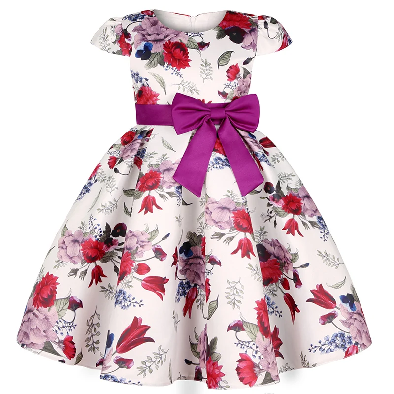 Blumiges Sommerkleid für Mädchen: Prinzessinnen-Bow-Style – 5