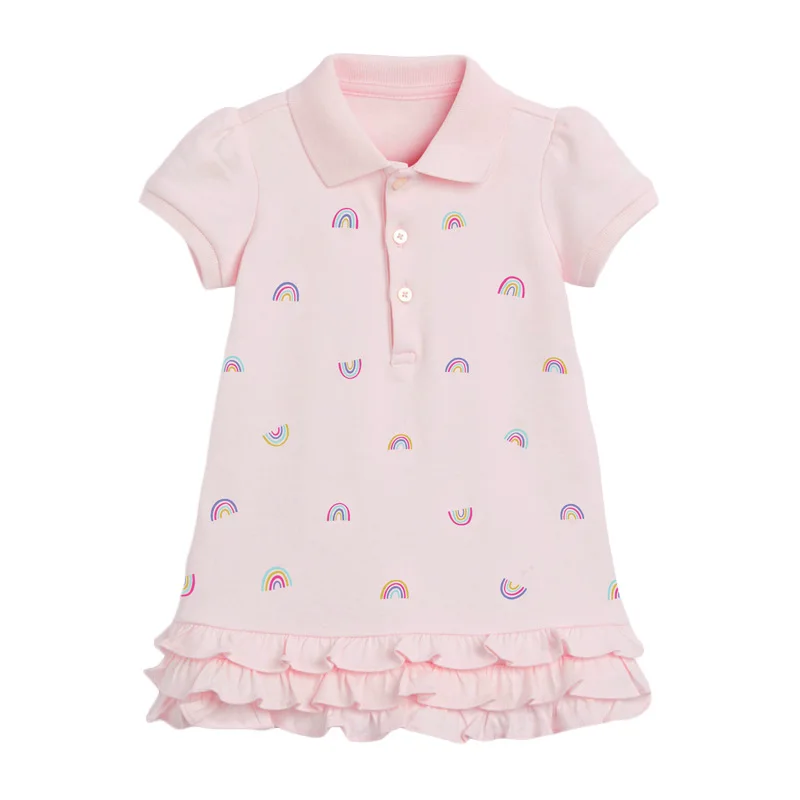 Zauberhaftes Sommerkleid für kleine Mädchen in Pink – S1035 photo , 5Y