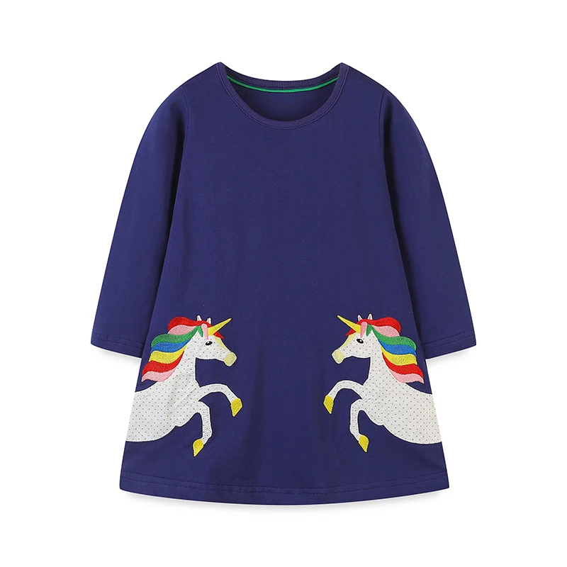 Zauberhafte Baumwollkleider für Mädchen mit Tiermotiven – 1433 , 2T