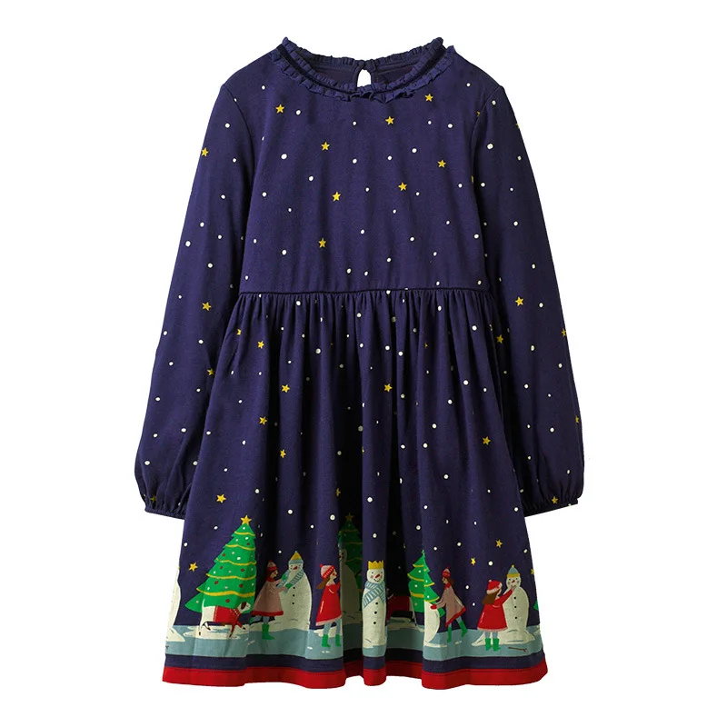 Zauberhafte Baumwollkleider für Mädchen mit Tiermotiven – 1169 , 6T