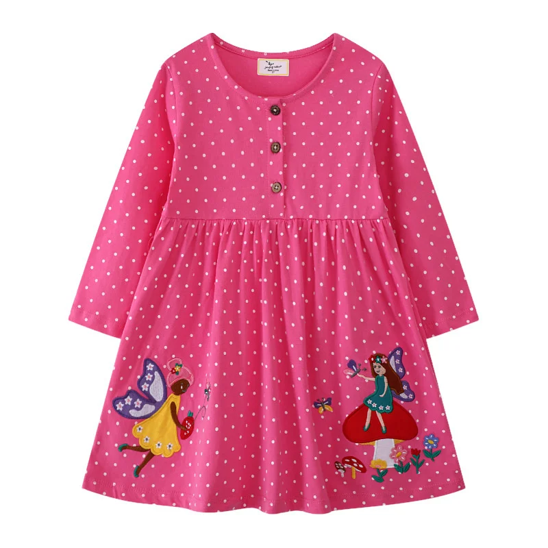 Prinzessin Einhorn Kleid für Mädchen 2-7 Jahre mit Streifen – 6T