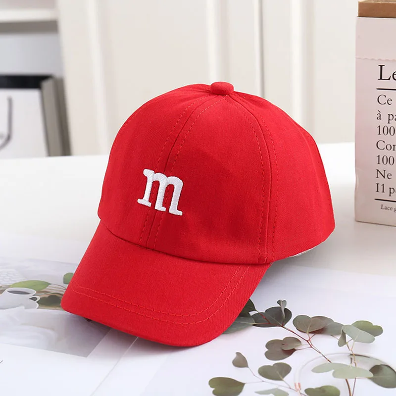 Bunte Baby-Baseballmütze mit verstellbarem Verschluss für den Sommer – Red , 6-36 Months