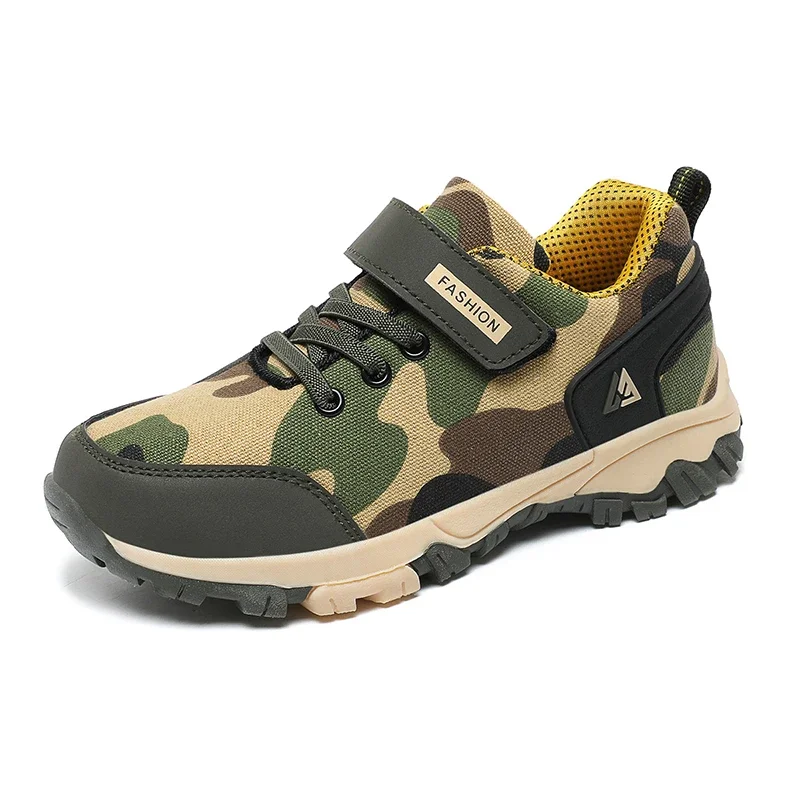 Neue Frühlings-Tarn-Sneaker für Kinder – Rutschfest und Strapazierfähig für Abenteuer draußen – army green , 38