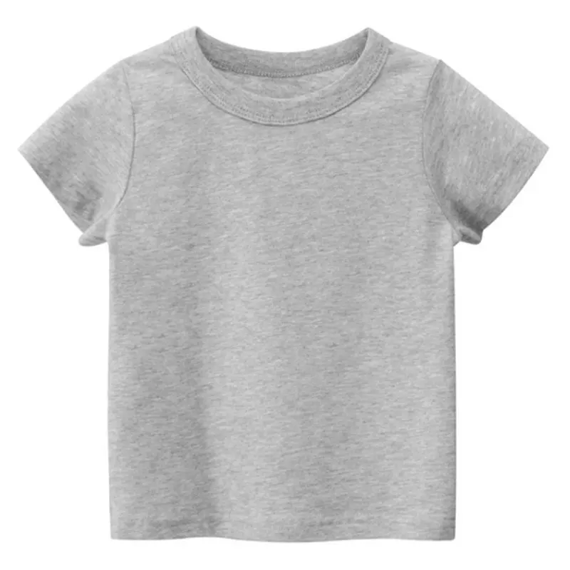 Bequeme Kinder T-Shirts aus Baumwolle für Jungen und Mädchen – gray , 1 to 2 Years