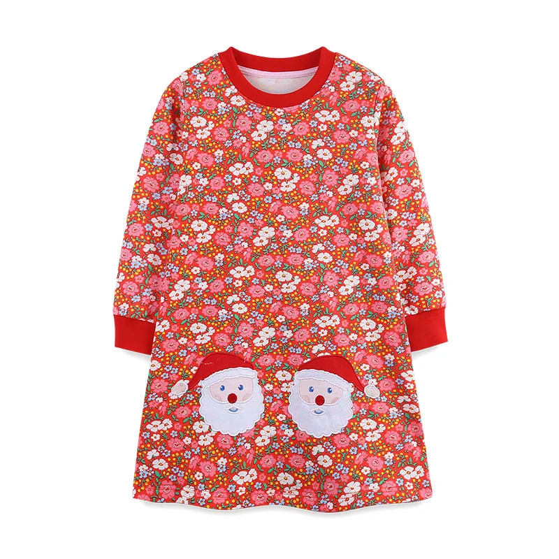 Prinzessinnenkleid für Mädchen mit langen Ärmeln und Taschen – 4T