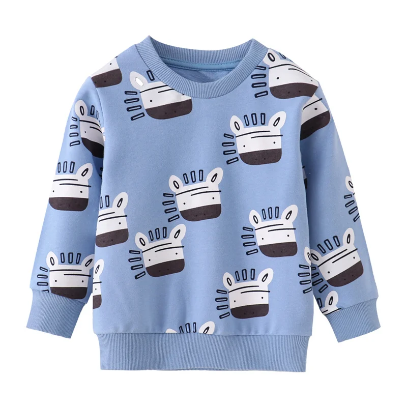 Hübscher Sweatshirt mit Autos für Jungen und Mädchen – T9216 , 5T