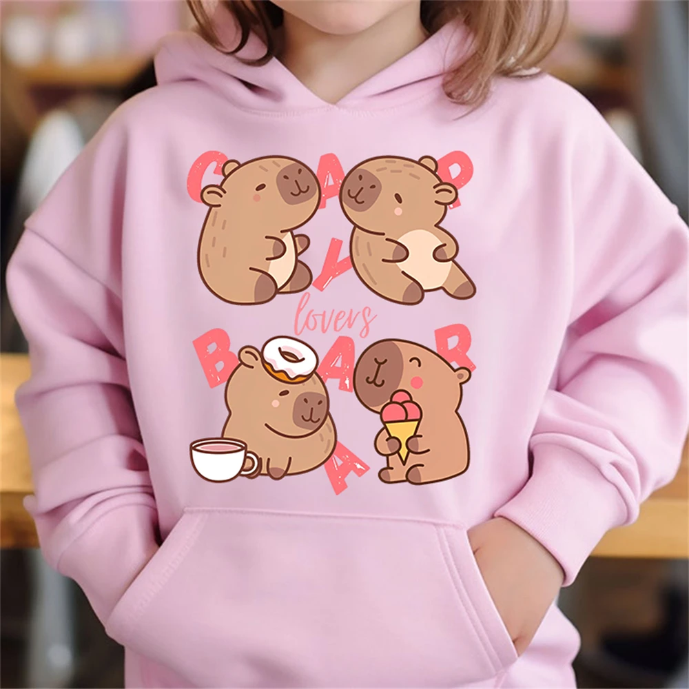 Süßer Kapybara Hoodie für Kinder – Gemütlicher Pullover für den Herbst – S22LM0112 , 150