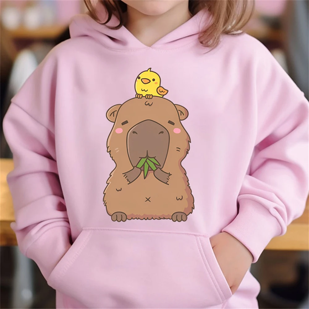 Süßer Kapybara Hoodie für Kinder – Gemütlicher Pullover für den Herbst – S22LM0109 , 120