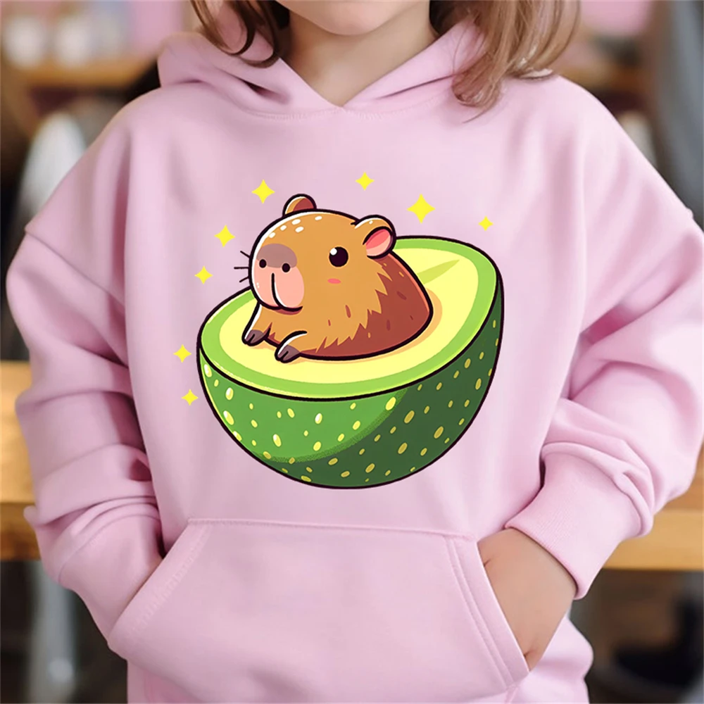 Süßer Kapybara Hoodie für Kinder – Gemütlicher Pullover für den Herbst – S22LM0106 , 140