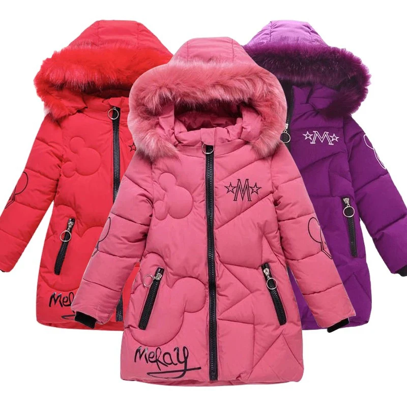 Gemütliche Winterjacke für Mädchen mit Kapuze und Reißverschluss