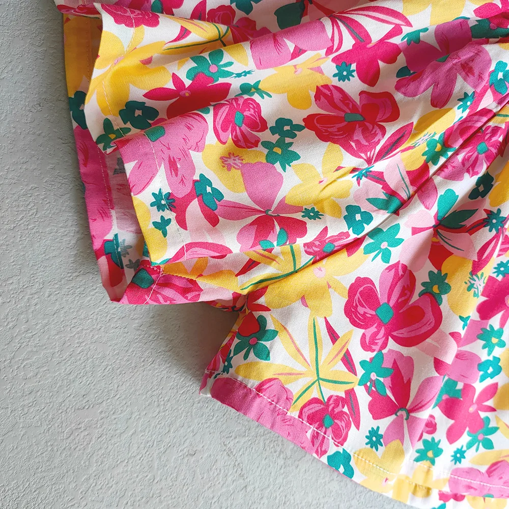 LILIGIRL Sommer Shorts für Mädchen mit Blumenmuster – Bild 5