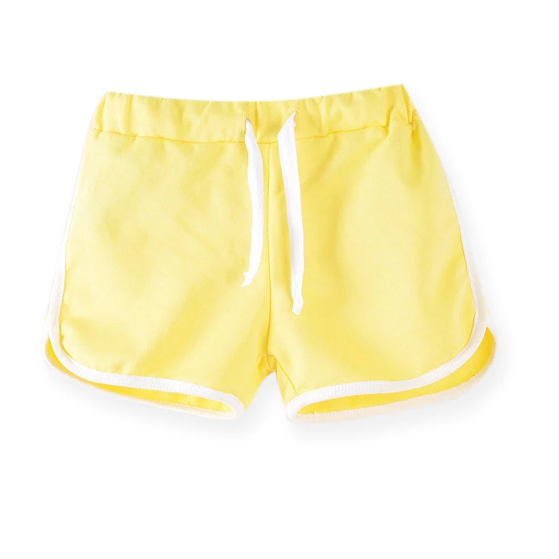 Bunte Sommer Shorts für Kinder von 3 bis 13 Jahren – Yellow , 130(6-7T)