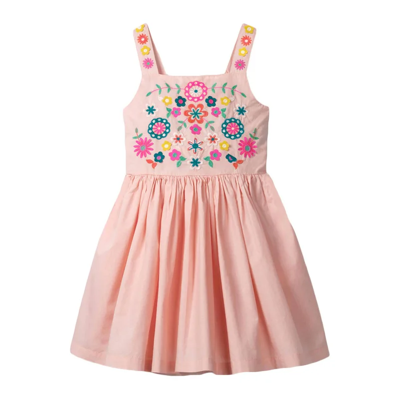 Zauberhaftes Sommerkleid für kleine Mädchen in Pink – S0771 photo , 7Y