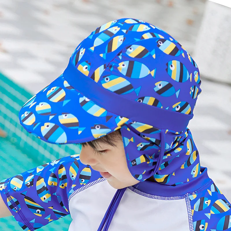 Sonnenschutzmütze für Kinder mit großer Krempe und Ohrenklappen – Color 18