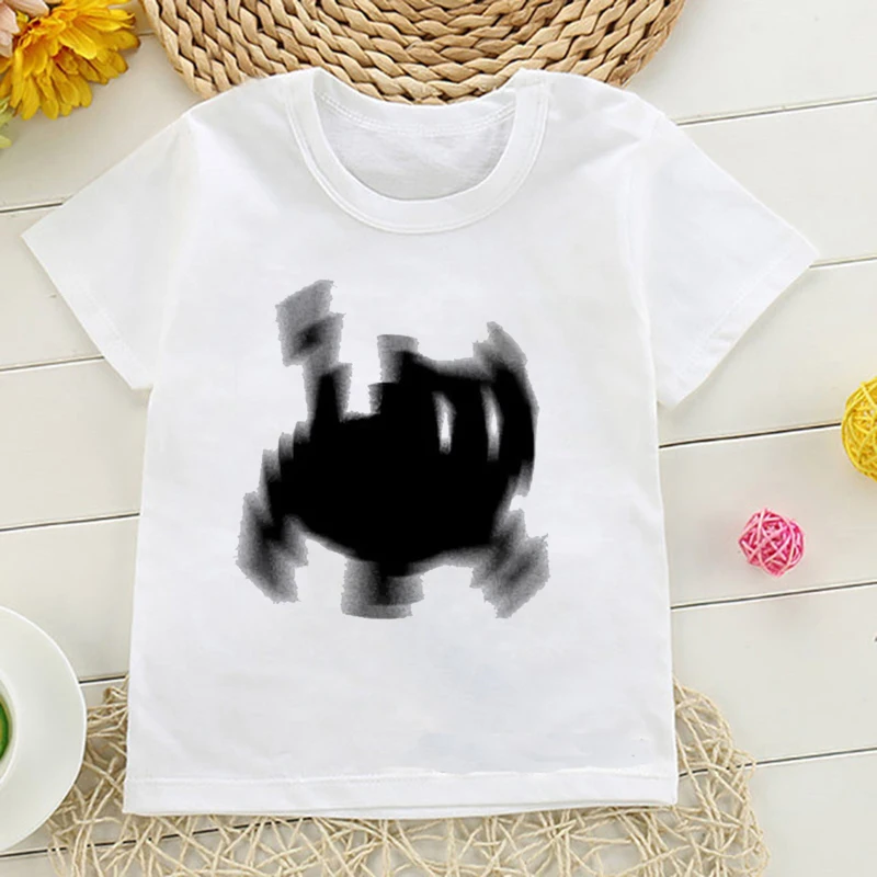 Niedliches Manga-Katze T-Shirt für Kinder in Sommerfarben – 6072 , 4T(L)
