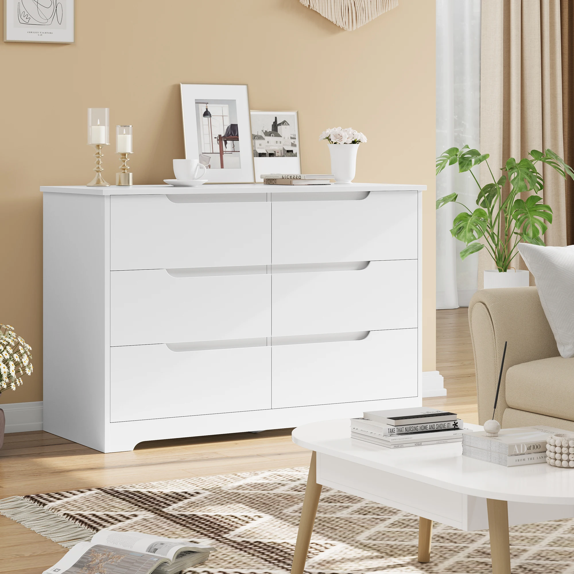 Elegante Kommode mit 6 Schubladen für jedes Zimmer – Bild 2